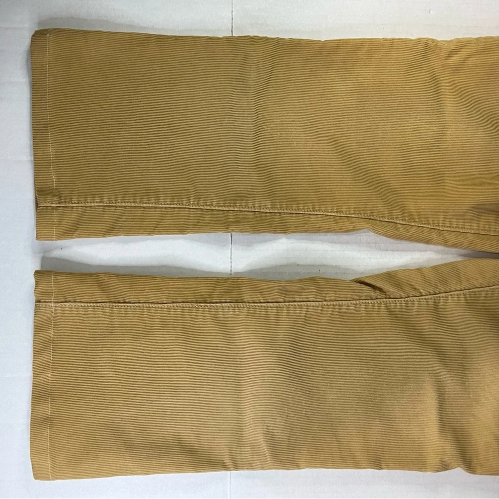 Y2K Abercrombie & Fitch Tan Corduroy Flare Cuffed Flap Pocket Pants Size 6 vtg - Picture 6 of 6